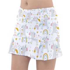 Unicorns rainbow Classic Tennis Skirt