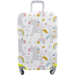 Unicorns rainbow Luggage Cover (Large)