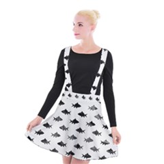 Cute Small Sharks   Suspender Skater Skirt by ConteMonfrey