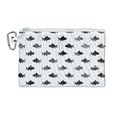 Cute Small Sharks   Canvas Cosmetic Bag (large) by ConteMonfrey