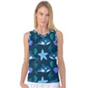 Whale and starfish  Women s Basketball Tank Top View1