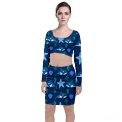 Whale and starfish  Top and Skirt Sets