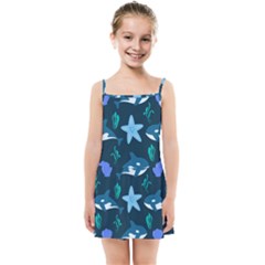 Whale And Starfish  Kids  Summer Sun Dress by ConteMonfrey