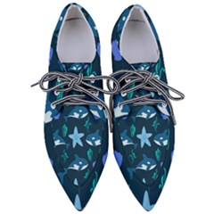 Whale and starfish  Pointed Oxford Shoes