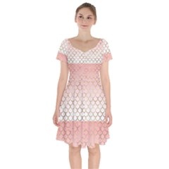 Mermaid Ombre Scales  Short Sleeve Bardot Dress by ConteMonfrey