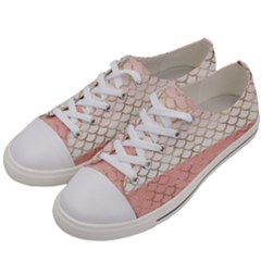 Mermaid Ombre Scales  Men s Low Top Canvas Sneakers by ConteMonfrey