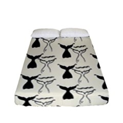 Black And White Mermaid Tail Fitted Sheet (full/ Double Size) by ConteMonfrey