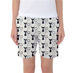 Black And White Mermaid Tail Women s Basketball Shorts by ConteMonfrey