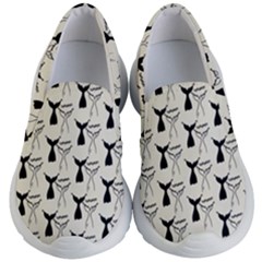 Black And White Mermaid Tail Kids Lightweight Slip Ons by ConteMonfrey