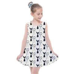 Black And White Mermaid Tail Kids  Summer Dress