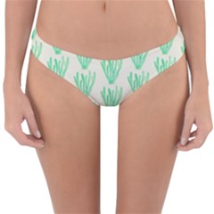Watercolor Seaweed Reversible Hipster Bikini Bottoms by ConteMonfrey