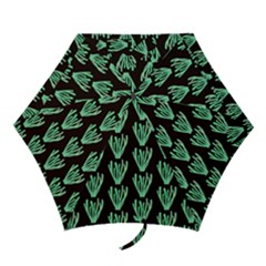 Watercolor Seaweed Black Mini Folding Umbrellas by ConteMonfrey
