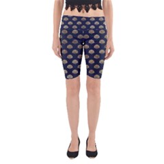 Cute Sea Shells  Yoga Cropped Leggings by ConteMonfrey