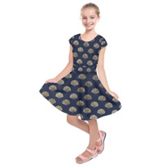 Cute Sea Shells  Kids  Short Sleeve Dress by ConteMonfrey