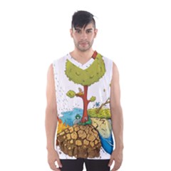 Natural Disaster Flood Earthquake Men s Basketball Tank Top by Jancukart