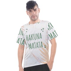 Hakuna Matata Tropical Leaves With Inspirational Quote Men s Sport Top