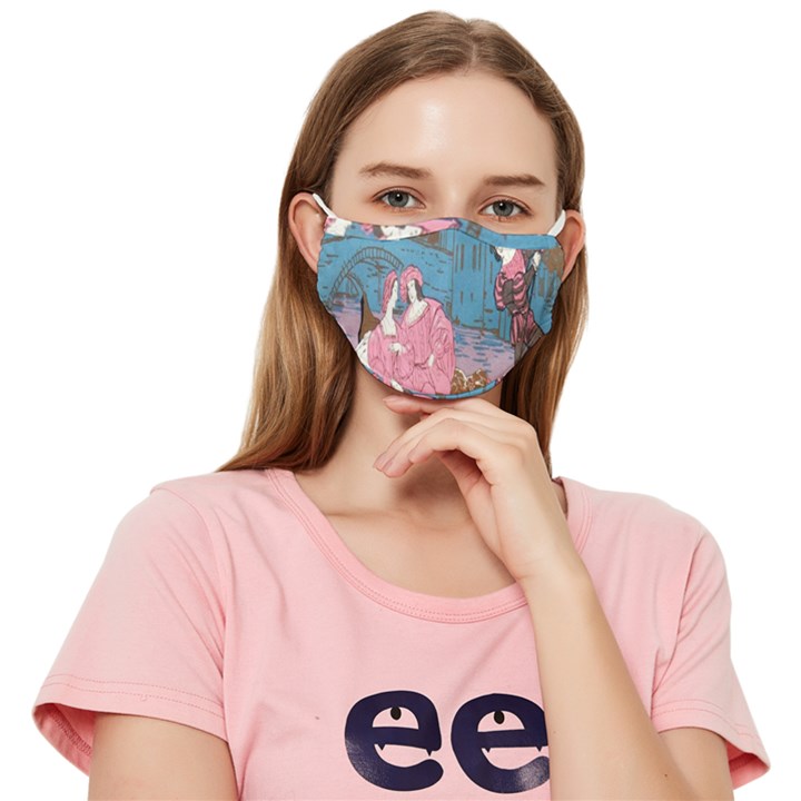 Gondola Ride   Fitted Cloth Face Mask (Adult)