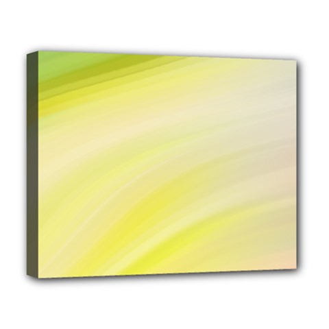 Gradient Green Yellow Deluxe Canvas 20  X 16  (stretched) by ConteMonfrey