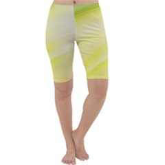 Gradient Green Yellow Cropped Leggings  by ConteMonfrey