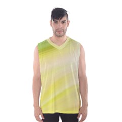 Gradient Green Yellow Men s Basketball Tank Top by ConteMonfrey