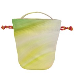 Gradient Green Yellow Drawstring Bucket Bag by ConteMonfrey