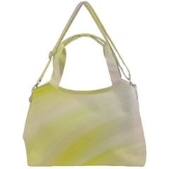 Gradient green yellow Double Compartment Shoulder Bag