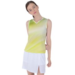 Gradient Green Yellow Women s Sleeveless Sports Top by ConteMonfrey