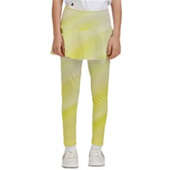 Gradient Green Yellow Kids  Skirted Pants by ConteMonfrey