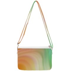 Gradient Orange, Green - Colors Fest Double Gusset Crossbody Bag by ConteMonfrey