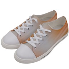 Gradient Purple, Orange, Blue Women s Low Top Canvas Sneakers by ConteMonfrey