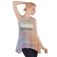 Gradient purple, orange Side Drop Tank Tunic