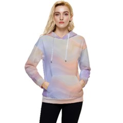 Gradient purple, orange Women s Lightweight Drawstring Hoodie