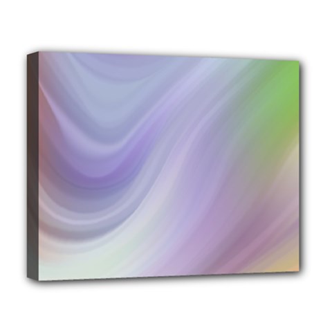 Gradient Blue, Orange, Green Deluxe Canvas 20  X 16  (stretched) by ConteMonfrey