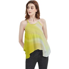 Gradient Green Yellow Flowy Camisole Tank Top by ConteMonfrey