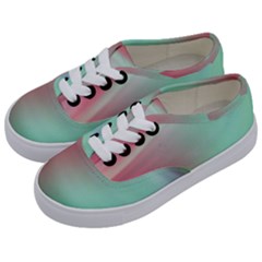 Gradient Pink, Blue, Red Kids  Classic Low Top Sneakers by ConteMonfrey