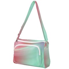 Gradient Pink, Blue, Red Front Pocket Crossbody Bag by ConteMonfrey