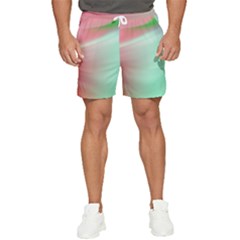 Gradient Pink, Blue, Red Men s Runner Shorts by ConteMonfrey