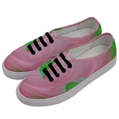 Gradient Pink Green Orange Men s Classic Low Top Sneakers by ConteMonfrey