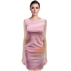 Gradient Ice Cream Pink Green Sleeveless Velvet Midi Dress by ConteMonfrey