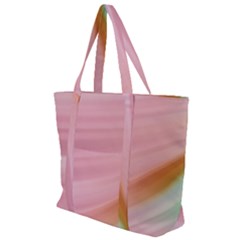 Gradient Ice Cream Pink Green Zip Up Canvas Bag by ConteMonfrey
