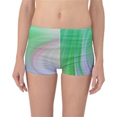 Gradient Green Blue Reversible Boyleg Bikini Bottoms