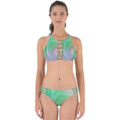 Gradient Green Blue Perfectly Cut Out Bikini Set by ConteMonfrey