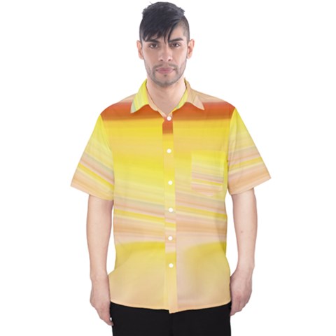 Gradient Orange, Red Men s Hawaii Shirt by ConteMonfrey