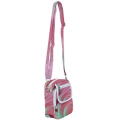 Gradient Pink Green Shoulder Strap Belt Bag by ConteMonfrey