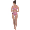 Gradient pink green Bandaged Up Bikini Set  View2