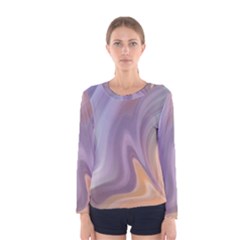 Gradient Purple Orange Women s Long Sleeve Tee