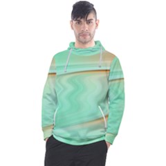 Gradient green orange Men s Pullover Hoodie