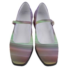 Gradient Blue Green Women s Mary Jane Shoes by ConteMonfrey