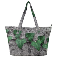 Vine On Damaged Wall Photo Full Print Shoulder Bag by dflcprintsclothing