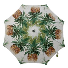 Pineapple Pattern Background Seamless Vintage Hook Handle Umbrellas (Small)